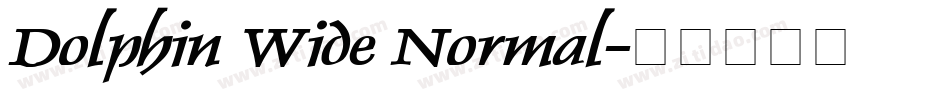 Dolphin Wide Normal字体转换